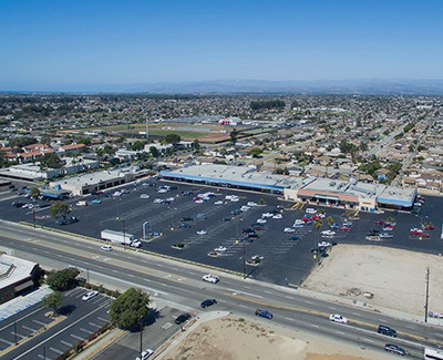 Aerial view of Pleasant Valley Plaza